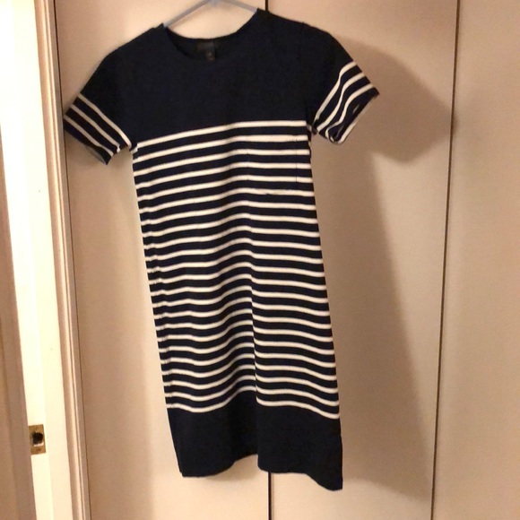 J. Crew blue and white striped dress - Picture 1 of 2